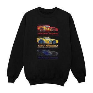 Cars Boys Racer Profile Cotton Sweatshirt / Black